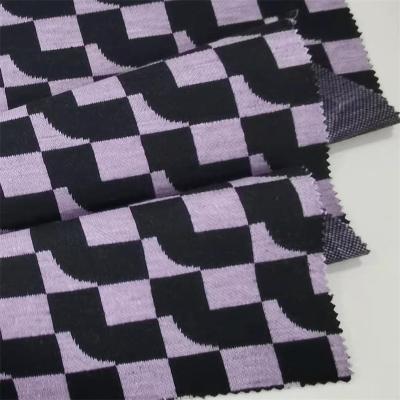 China Best Seller Breathable High Quality Stretch Polyester Jacquard Knitting Fabric For Coats for sale