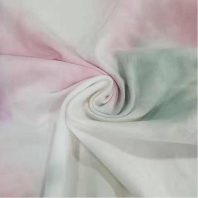 China Hot Selling High Quality Organic Stretch Knitted Fabric 180GSM 57%Rayon 38%Cotton Jersey Print Fabric For T-shirts for sale