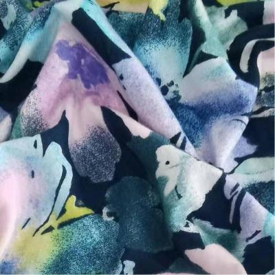 China High Quality Knitted Anti Pill Fabric 190GSM 70%Ray 30%Polyester Jersey Print Fabric For T-shirts for sale