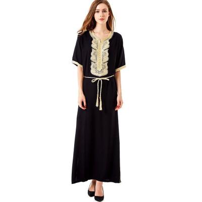 China Muslim Long Sleeve Dress Muslim Women's Middle East Arab Women's Maxi Dress Long Skirt Dress Muslim Clothing for sale