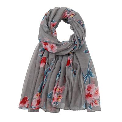 China New Fashion Winter Bali Yarn Simple Women's Print Scarf Bun Spot Silk Muslim Scarf Decorative Shawl for sale