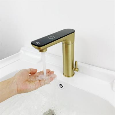 China Sense Faucets Custom Gold Durable Automatic Bathroom Sink Faucet With Motion Sensor for sale