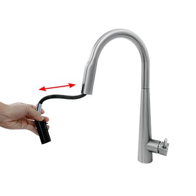 China Sense Faucets Customized Design Smart Luxury Touch Pull Down Kitchen Water Faucets Sensor Faucet for sale