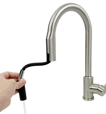 China Sense Faucets No External Power Supply - New Energy Saving Smart Kitchen Faucet 340 Stainless Steel Dual Induction Faucet for sale