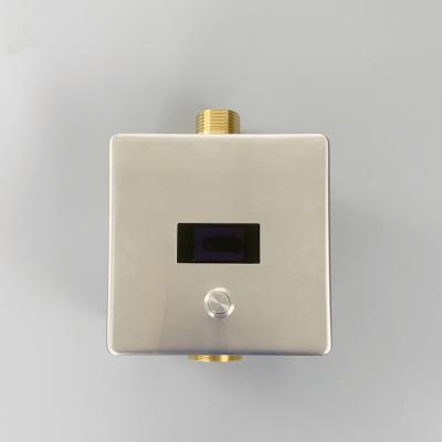 China Touchless Contemporary Modern Wall Mounted Auto Concealed Cistern Urinal Flush Valve For Hotel for sale