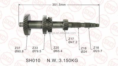 China 20CrMnti ISUZU Transmission Gear 8-94435-143-0/8-94435-143-1 FOR 4JA1 TFR 54 -- COUNTER SPEED 18/18/17/20/33/37T for sale