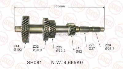 China SHAFT-MIDDLE COUNTER SHAFT FOR D-MAX SH081 control blasted details for sale