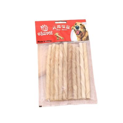 China Factory supply discount price 5inches viable natural cowhide muffin chew dog treats for sale