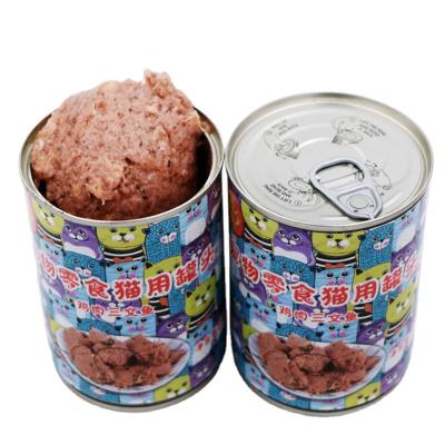 China Factory Sustainable Hot Sale Canned Chicken Tuna Salmon Chicken Shreds Cat Nutrition Wet Food for sale