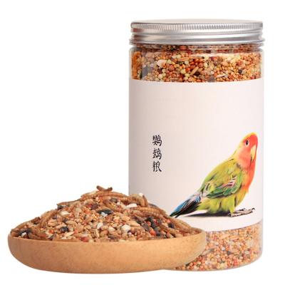 China Viable Tiger Mixed Skin Parrot Bird Food Phoenix Peony Shell Black Millet for sale