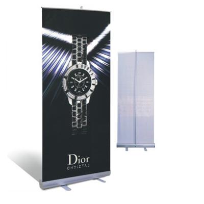 China Trade Show 85x200 Wide Base Cheap Price Aluminum Retractable Banner Stand for sale