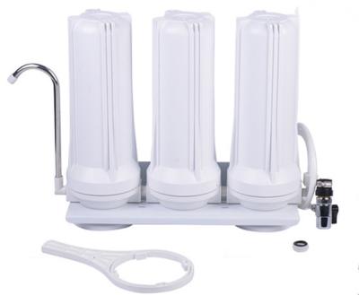 China Chamber Prefiltration Three Stages Filtration Drinking Water Faucet Filtration System For Household for sale