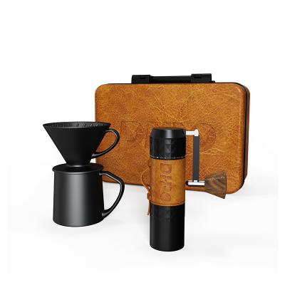 China Luxury Outdoor Commercial Coffee Grinder Manual Black Manual Coffee Grinder With Adjustable Settings Manual Coffee Grinder for sale