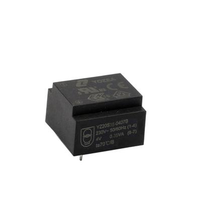 China Power PCB Transformer EE20 Mount Encapsulated Isolation Transformer For 0.35VA for sale