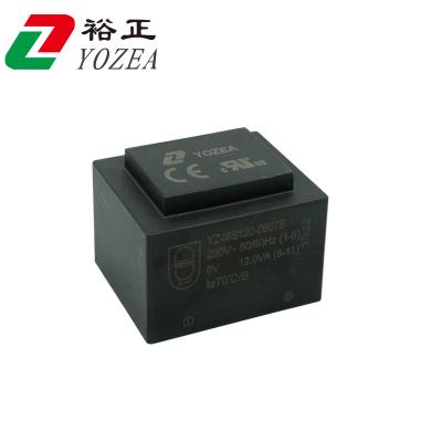 China Power Customized PCB Mount Electrical Single Phase 230v 115v 12VA 24v Transformers for sale