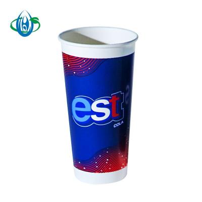 China Logo Printed Disposable Single Wall Biodegradable Custom Paper Coffee Cup With Lids for sale