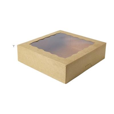 China Biodegradable Custom Printed Logo Baking Boxes Disposable Cake Box Cake Pastry Box for sale