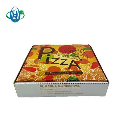 China Recyclable Cheap Price Corrugated Pizza Paper Box Packaging Pizza Takeout Box Custom Logo for sale