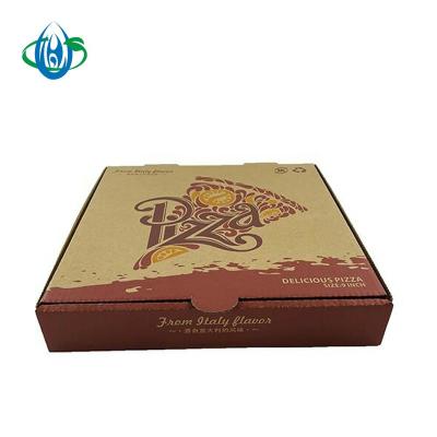 China Recyclable Hot Sale Corrugated Pizza Paper Box Packaging Pizza Takeout Box Custom Logo for sale