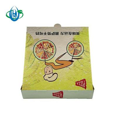 China Recyclable Paper Corrugated Cardboard Pizza Box Packaging Delicious Pizza for sale