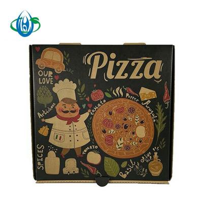 China Recyclable Disposable Corrugated Paper Pizza Packaging Box Pizza Packaging Box for sale