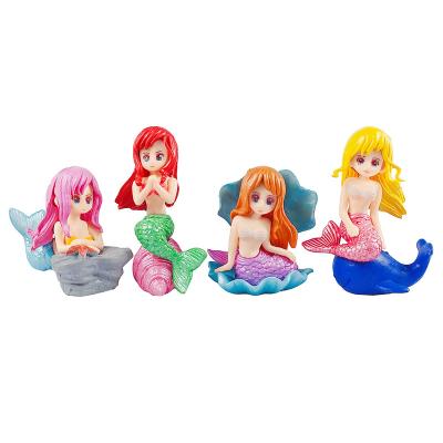 China Hot Selling High Grade Baby Birthday Party Cake Dcoration Cartoon Character Cake Toppers For Kids And Girls Birthday Party Mermaid Cake Topper For Kids for sale