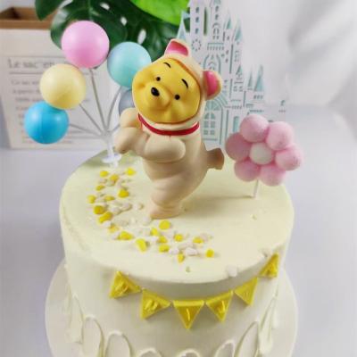 China High Grade New Arrival Baby Birthday Party Cake Dcoration Cartoon Character Cake Toppers For Kids And Girls Birthday Party Bear Cake Topper For Kids for sale