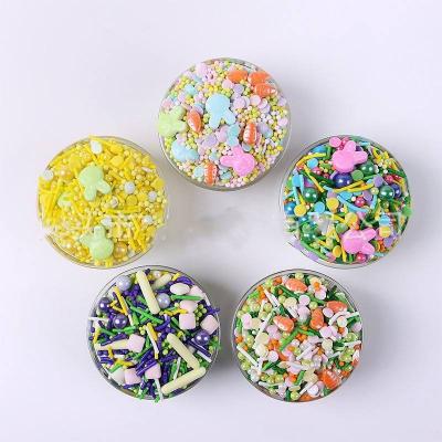 China High Grade Baby Birthday Party Cake Dcoration Rabbit New Cake Sprinkles Candy Decoration Making Sugar Sprinkles Bottles Package Cake Bake Decorative Sprinkles For Decoration for sale