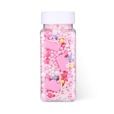 China High Grade Birthday Party Cake Dcoration Flower and Cake Sugar Sprinkles For Princess Girl Sugar Beads Sprinkles Crown Candy Hala Sprinkles Sugar Cake Decoration for sale