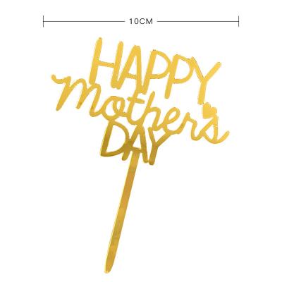 China Wholesale Mothers Day Party Festival Decoration Cake Toppers Decoration For Happy Mothers Day Cake Topper Acrylic Happy Mothers Day Party Supplies Cupcake Toppers for sale