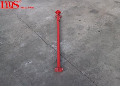 China Powder Coating Adjustable Shoring Posts Formwork Push Pull Props Red Color for sale