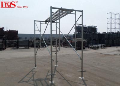 China Sturdy Steel Ladder Frame Scaffolding Zinc Plated For Mansonry 3'×3'6