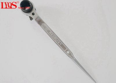 China Scaffold Ratchet Podger Wrench / Adjustable Podger Spanner Cr-V Steel Chromed for sale