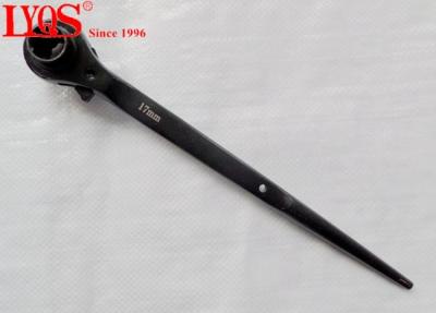 China Steel Forged Tapered Scaffold Ratchet Wrench 17mm 19mm With 800N/M Max Torque for sale