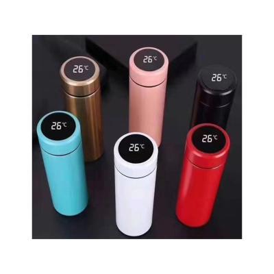 China PORTABLE Smart Water Bottle Stainless Steel Tea Cup With LED Touch Screen Temperature Display Control Insulated Vacuum Flask for sale