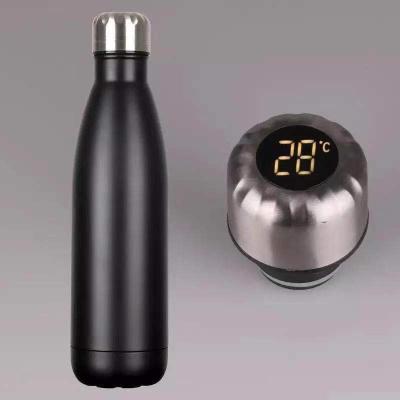 China PORTABLE Stainless Steel Thermos Digital Flask Cup 500ML Vacuum Flask Mug With LED Temperature Lid for sale