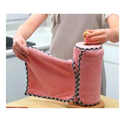 China Durable Microfiber Kitchen Cleaning Cloth Scratch Hot-selling Soft Absorbent Dishcloth for sale