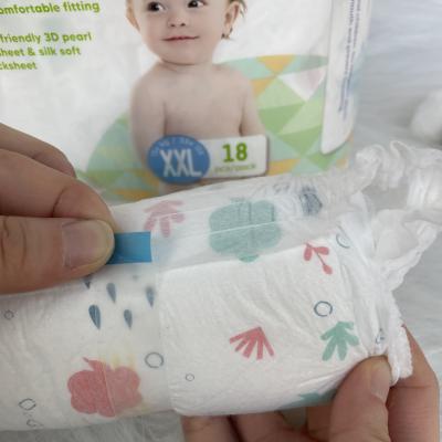 China besuper baby dyper pants printed diaper padded disposable diaper for sale