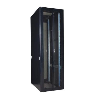 China Cold Rolled Steel Server Rack Cabinet 18U 42u Rack Data Entry Service Rack Black KA Type 19 Inch Steel Rohs OEM Status Series for sale