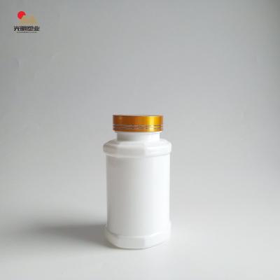 China Hot Sale 300ml White Pet Food Plastic Bottle Of Medicine Or Vitamin With UV Screw Lid for sale