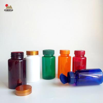 China Colorful Pet Supplement Bottle 150ml Plastic Bottle For Medicine Pill Plastic Bottle for sale