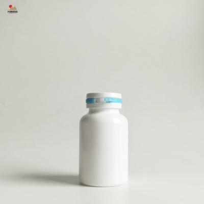 China White Food Round With Double Color Pull-Ring Lid 150cc PET Plastic Packaging Health Care Bottle for sale