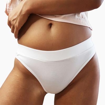 China Antibacterial Fashion High Elasticity Briefs Soft Cotton Underwear Mid Waist Female Panties for sale