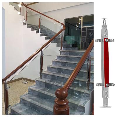 China Modern Stainless Steel Outside Design Cheap Steel Italian Hotel Balcony Railing Villa Balcony Horizontal Balustrade SS for sale