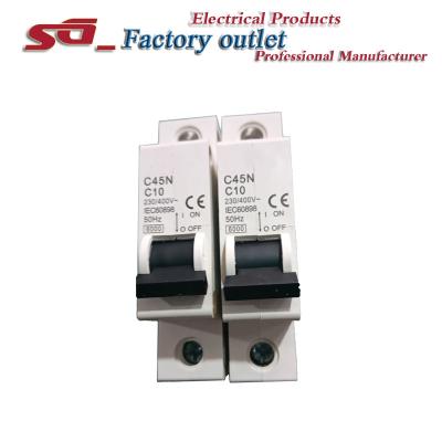 China New Type C45N Copper Miniature Circuit Breaker for sale