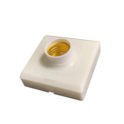 China E27 F8686 E27 Flat Square Lamp Holder PC 86mm Lamp Holder Socket for sale