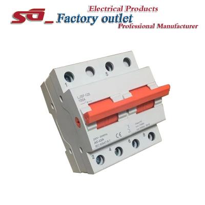 China NEW Design True 100A 125A Dual Din Rail Changeover Copper Breaker Power Transfer Switch for sale