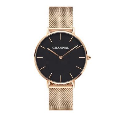 China OEM luxury unisex watches elegant custom made automatic date quartz marked brand private label lady minimalist watches for sale