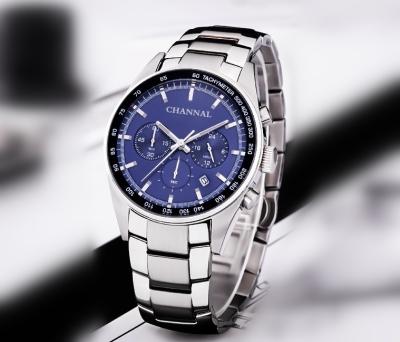 China Custom Made High Quality Fashion Date Automatic Quartz Stainless Steel Luxury Men's Wrist Watch for sale