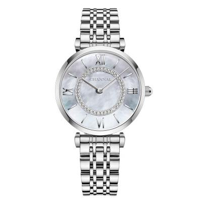 China Waterproof Ladies Clock Reloj Mujer Women Diamond Quartz Wrist Watch For Date Watch Stainless Steel Strap Automatic Simple Women Watches for sale